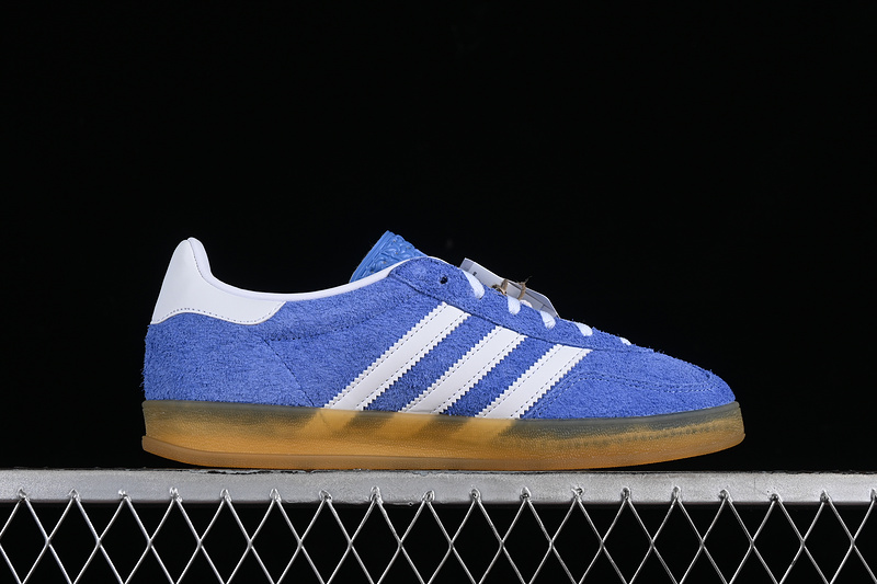 Originals Gazelle Indoor Blue Fusion/Footwear White/Gold Metallic 5