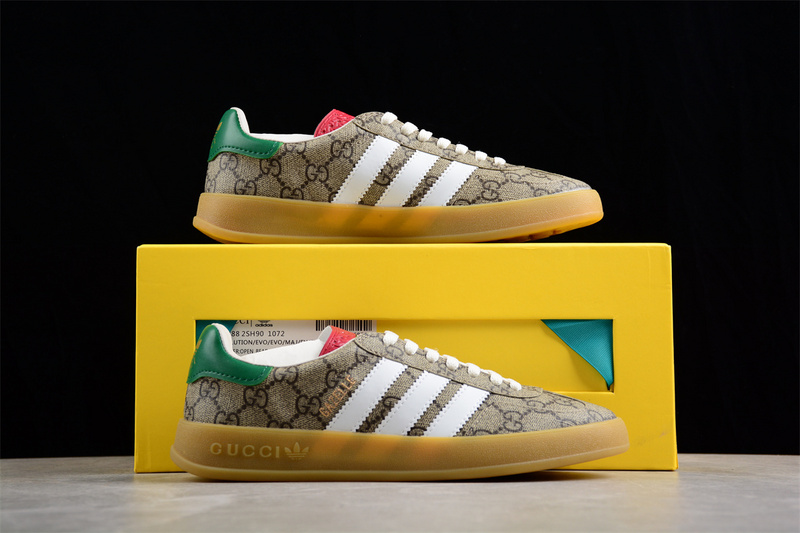 Adidas Originals Gazelle Esquisite Gucci Brown/White/Green/Red 25