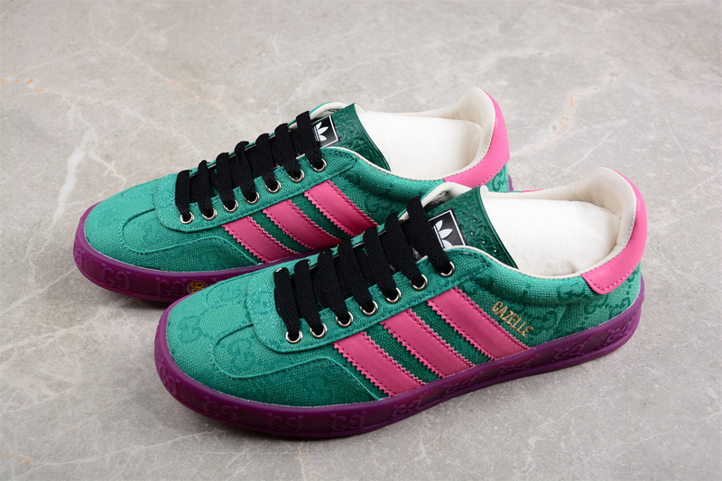 Adidas Originals Gazelle Esquisite Gucci Green/Pink/Purple 9