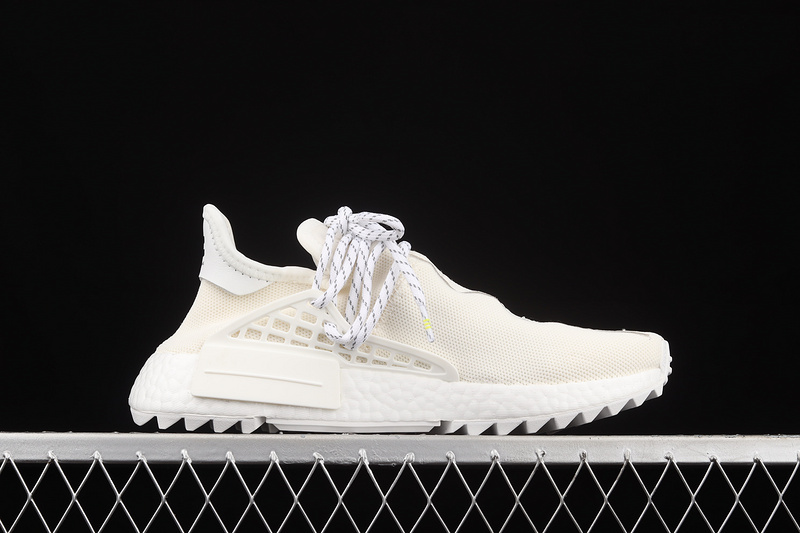 Pharrell X Nmd Human Race Trail Blank Canvas Cream White/Running White/Running White 7