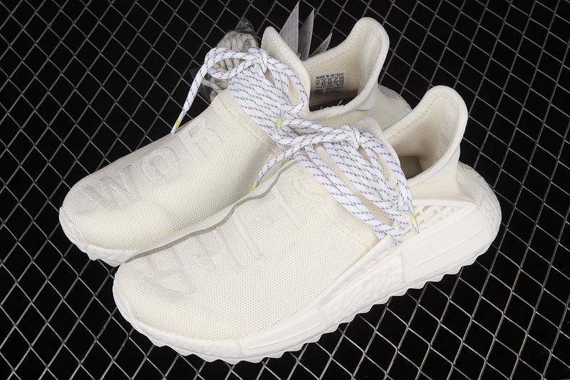 Pharrell X Nmd Human Race Trail Blank Canvas Cream White/Running White/Running White 17