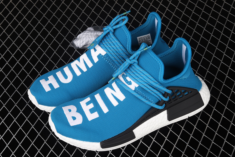 Pharrell X Nmd Human Race Shoes Race Blue/Core Black/Cloud White 13