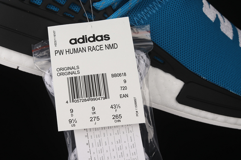 Pharrell X Nmd Human Race Shoes Race Blue/Core Black/Cloud White 27