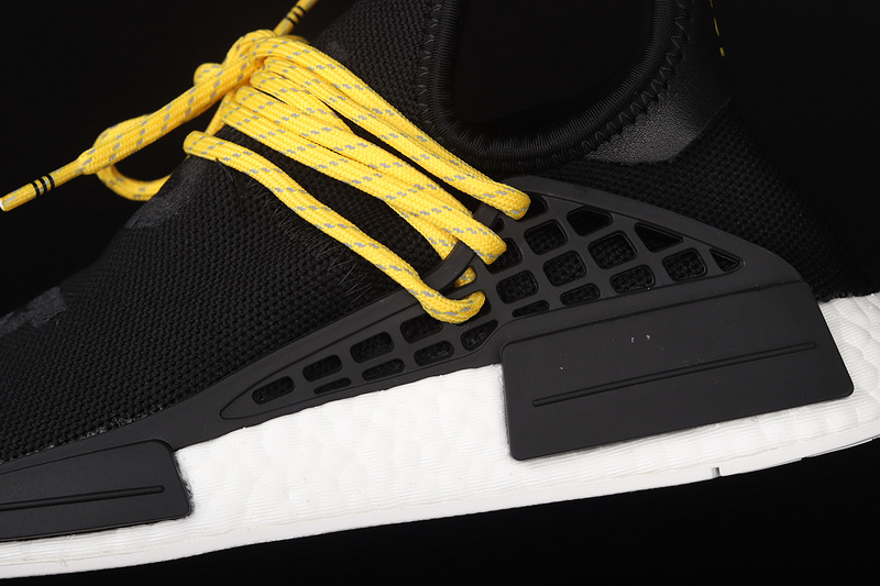 Pharrell X Nmd Human Race Shoes Core Black/Cloud White/Yellow 25