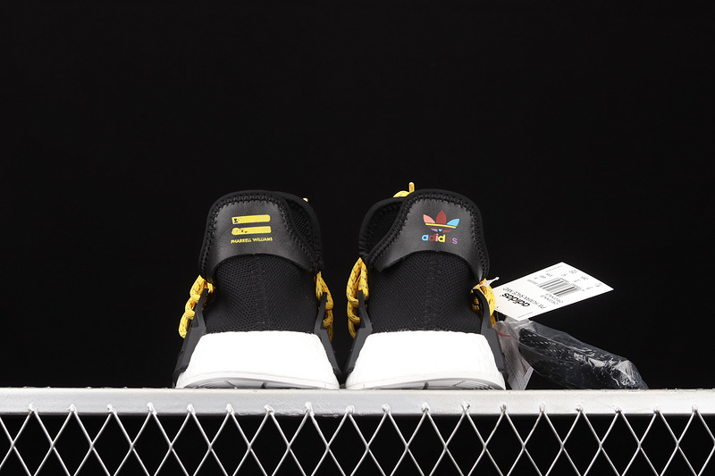 Pharrell X Nmd Human Race Shoes Core Black/Cloud White/Yellow 27