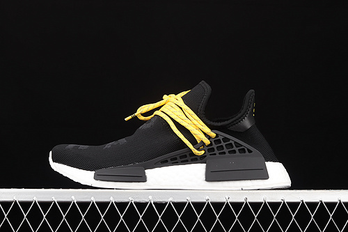 Pharrell X Nmd Human Race Shoes Core Black/Cloud White/Yellow 29