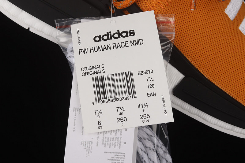 Pharrell X Nmd Human Race Orange/Cloud White/Core Black 19