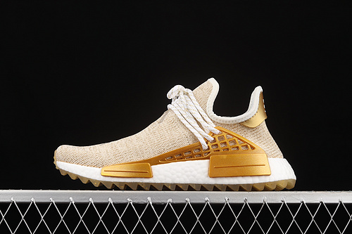 Pharrell X Nmd Hu Trail Happy China Exclusive Gold Metallic/Footwear White 17