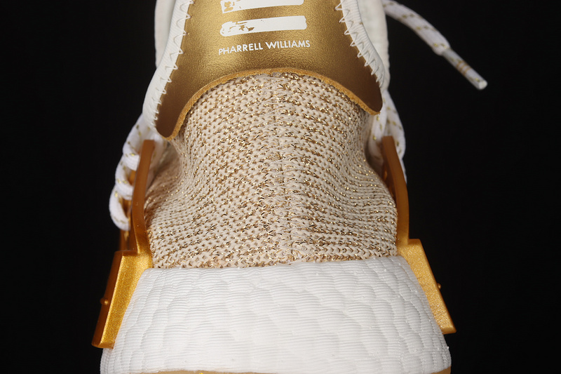 Pharrell X Nmd Hu Trail Happy China Exclusive Gold Metallic/Footwear White 27