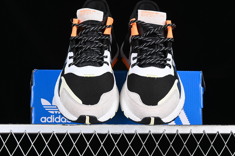 Adidas Nite Jogger Boost White/Grey/Blue/Orange 15