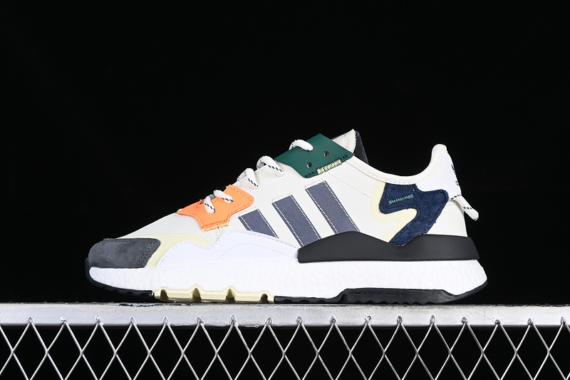 Adidas Nite Jogger Boost White/Grey/Green/Orange 3