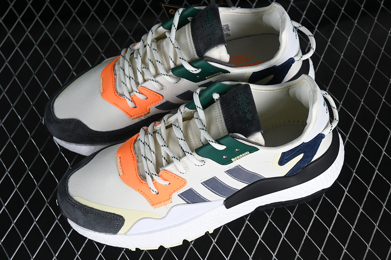 Adidas Nite Jogger Boost White/Grey/Green/Orange 5