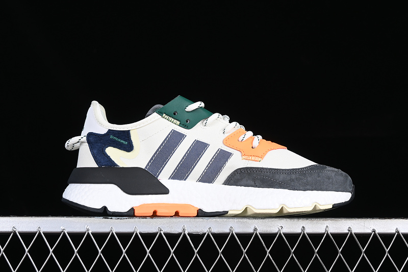 Adidas Nite Jogger Boost White/Grey/Green/Orange 15