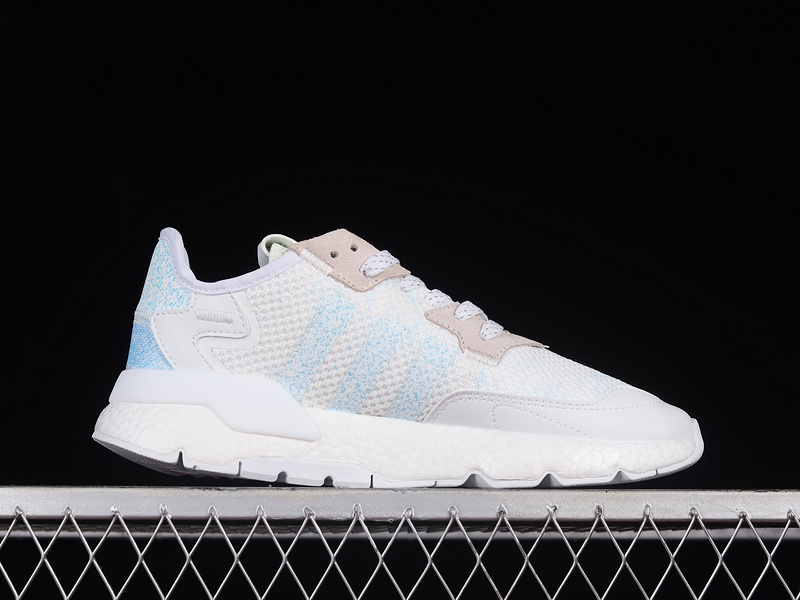 Nite Jogger Boost Shoes Cloud White/Light Blue/Pink 7