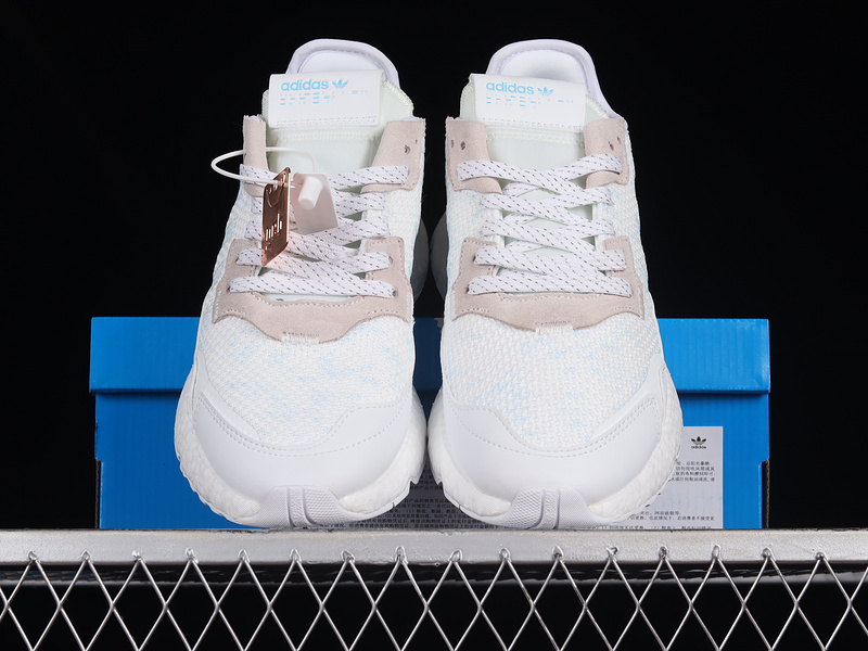 Nite Jogger Boost Shoes Cloud White/Light Blue/Pink 27