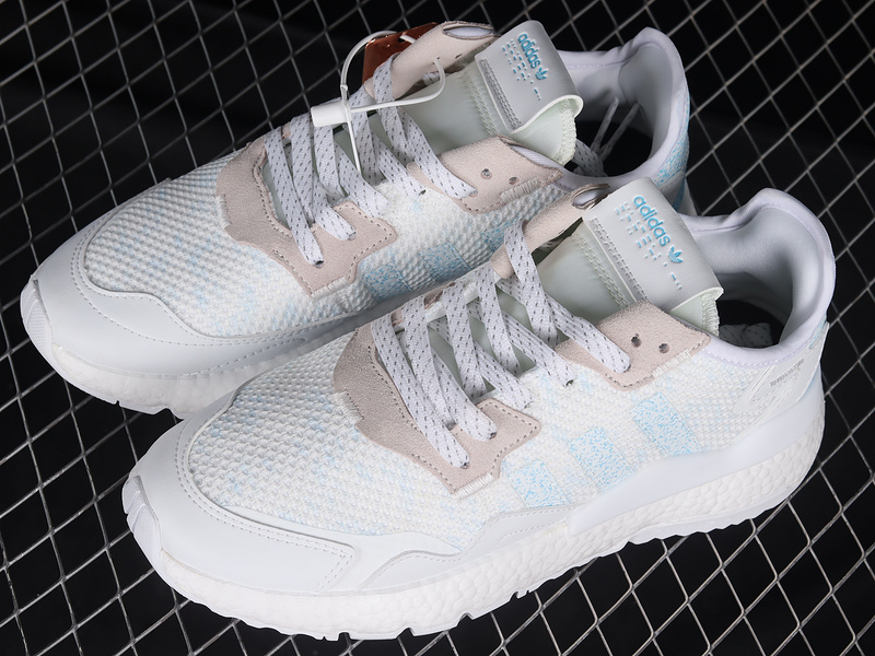 Nite Jogger Boost Shoes Cloud White/Light Blue/Pink 29