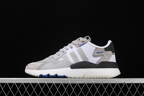 Nite Jogger Shoes Grey Two/Cloud White/Power Blue 29