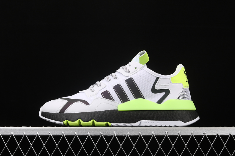 Nite Jogger Shoes Cloud White/Core Black/Signal Green 19