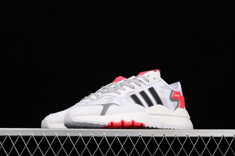 Nite Jogger 2019 Boost Shoes Cloud White/Core Black/Pink 3