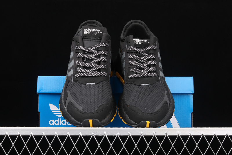 Nite Jogger Shoes Core Black/Grey Four-Yellow 3