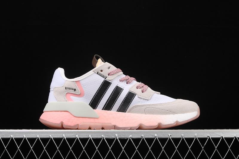 Nite Jogger Shoes Cloud White/Core Black/Glow Pink 7