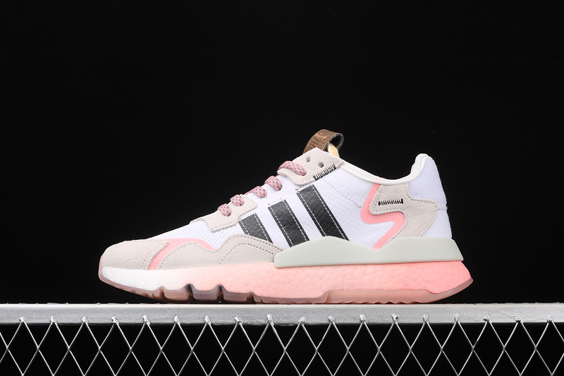 Nite Jogger Shoes Cloud White/Core Black/Glow Pink 23