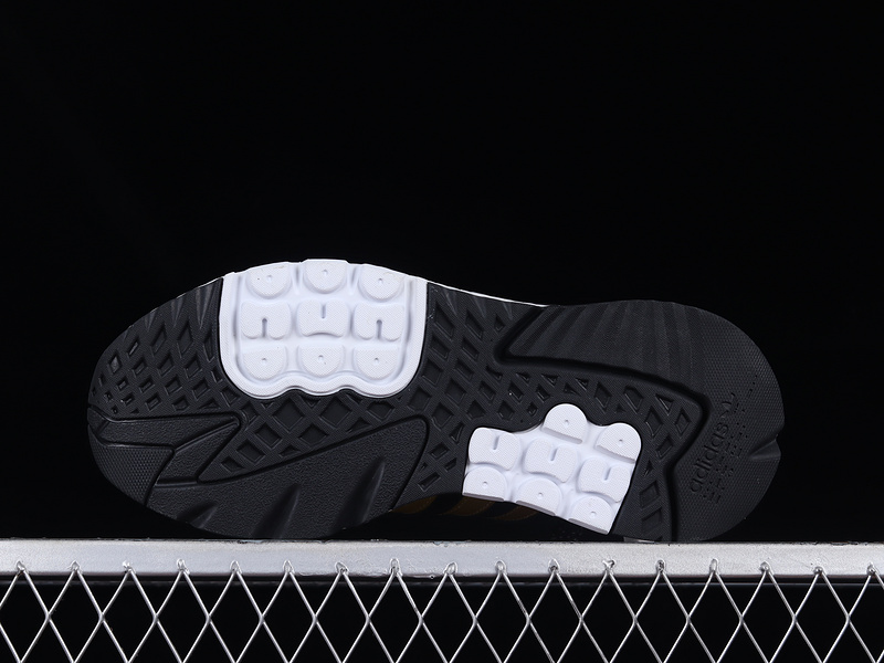 Nite Jogger Boost Shoes Core Black/Cloud White/Yellow 21