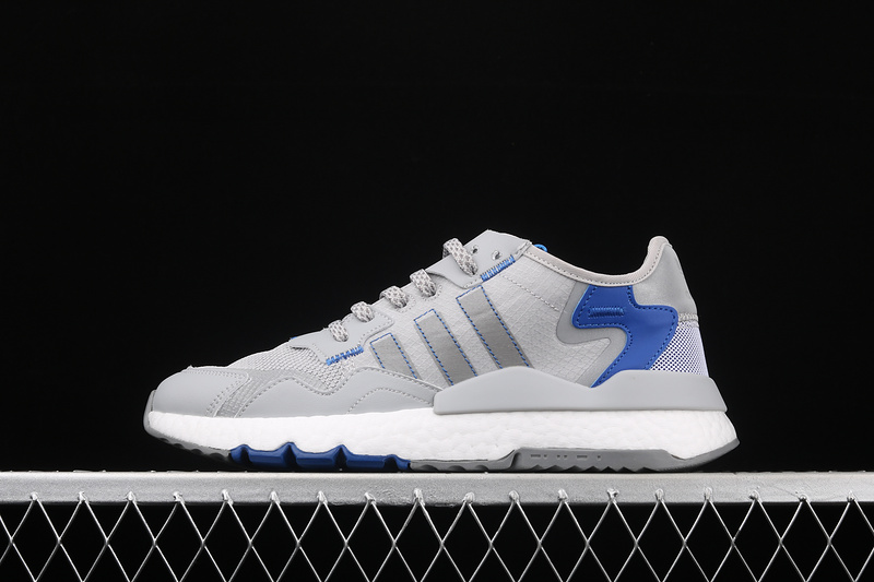 Nite Jogger Boost Shoes Light Grey/Cloud White/Blue 25