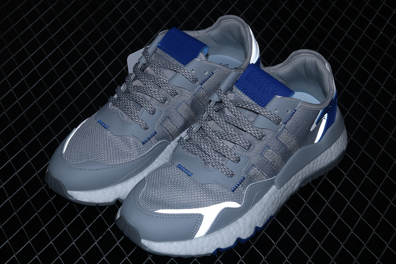 Nite Jogger Boost Shoes Light Grey/Cloud White/Blue 29