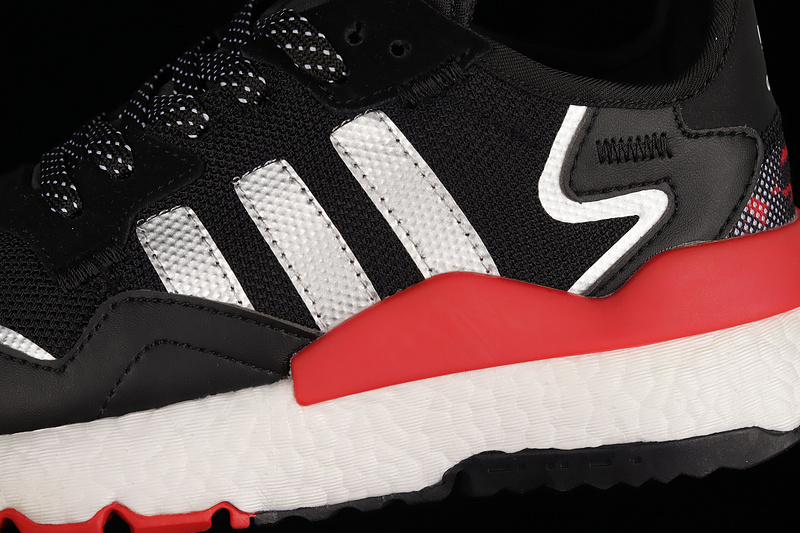 Nite Jogger Boost Shoes Core Black/Silver/Red 23