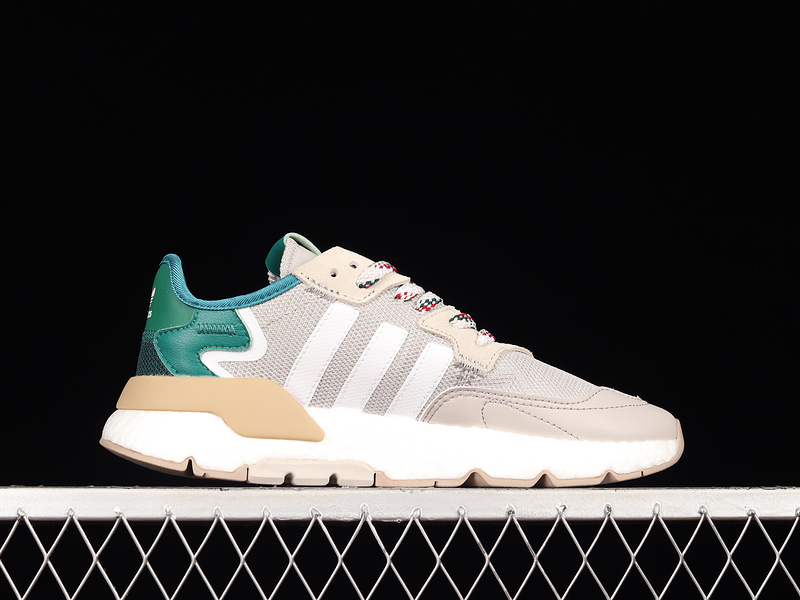 Nite Jogger Boost Shoes Beige/Green/Cloud White 9