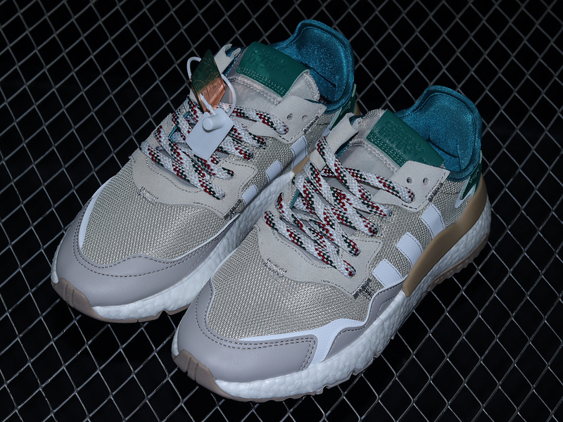 Nite Jogger Boost Shoes Beige/Green/Cloud White 13