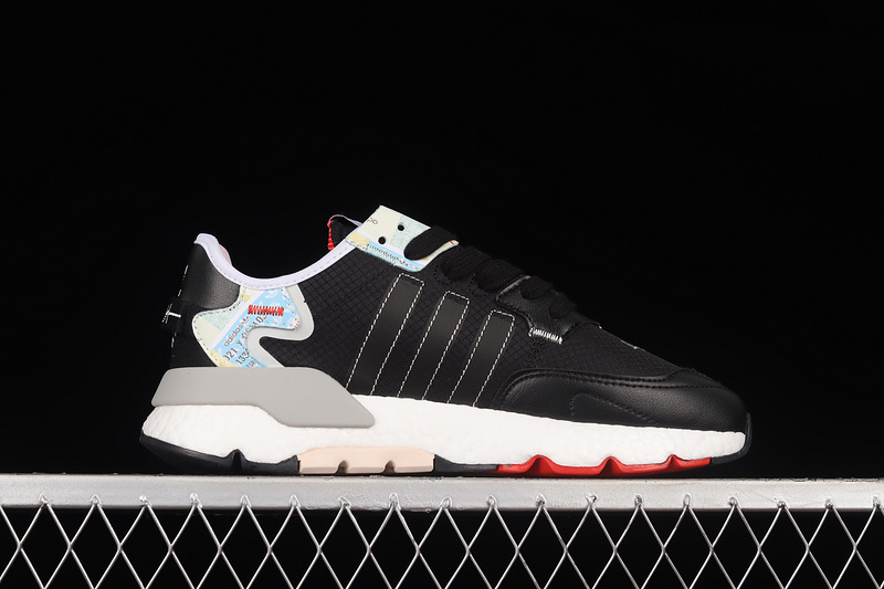 Nite Jogger Boost Shoes Core Black/Cloud White/Blue 5