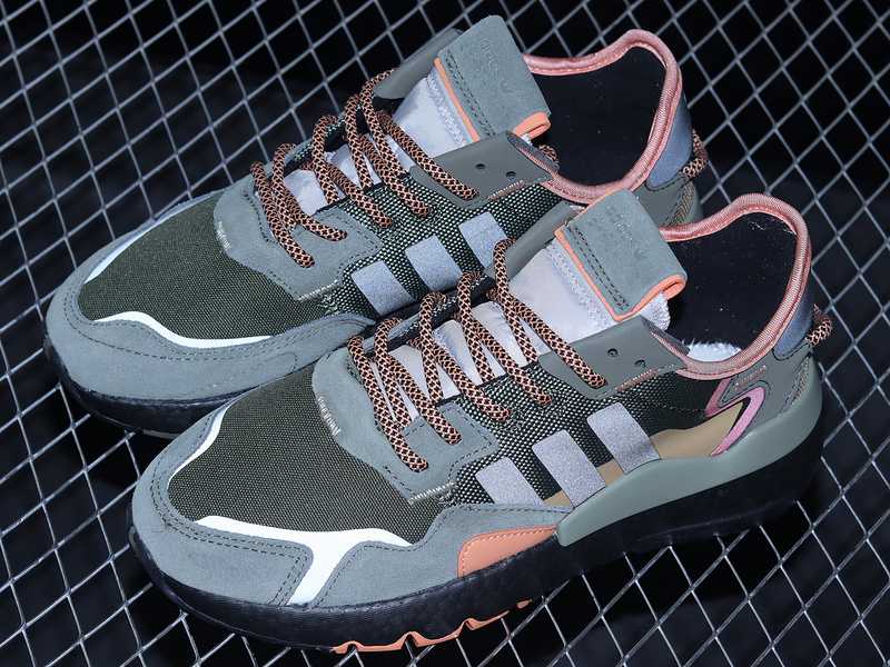 Nite Jogger Boost Shoes Dark Green/Orange/Black 23