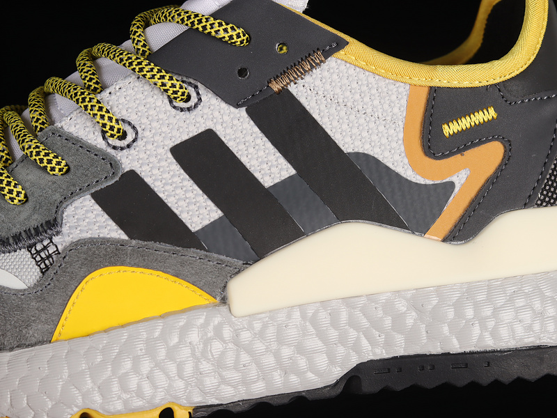 Nite Jogger Boost Shoes Light Grey/Core Black/Yellow 9