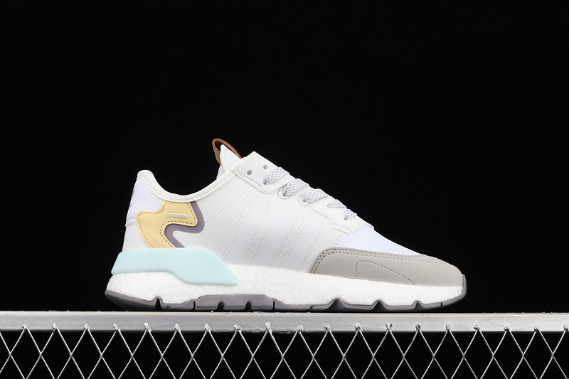 Nite Jogger 2019 Boost Shoes Cloud White/Khaki/Blue 9