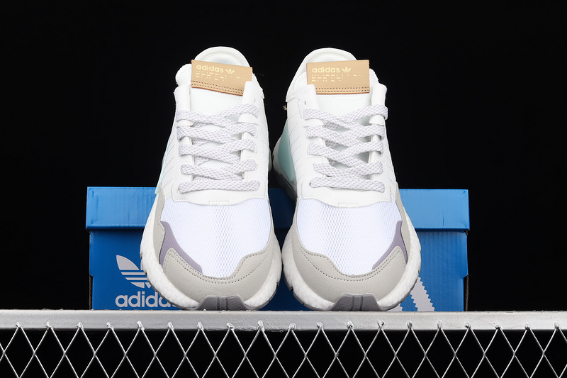 Nite Jogger 2019 Boost Shoes Cloud White/Khaki/Blue 31