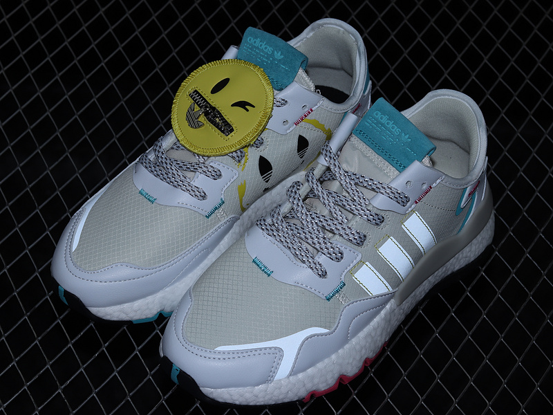 Nite Jogger Boost Shoes Cloud White/Blue/Red 5