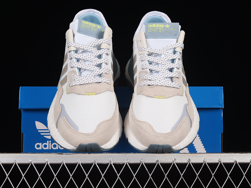 Nite Jogger Boost Shoes Cloud White/Light Grey/Blue 7