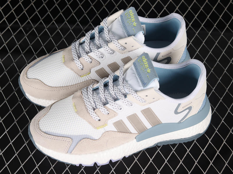 Nite Jogger Boost Shoes Cloud White/Light Grey/Blue 17