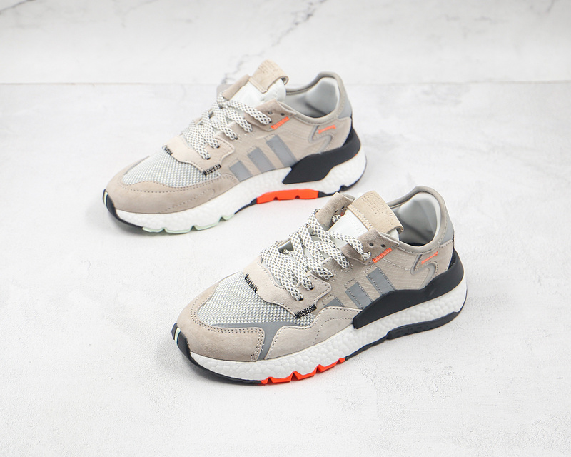 Nite Jogger Shoes Grey Two/Multi Solid Grey/Solar Orange 3