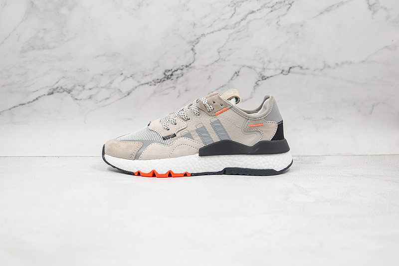 Nite Jogger Shoes Grey Two/Multi Solid Grey/Solar Orange 7