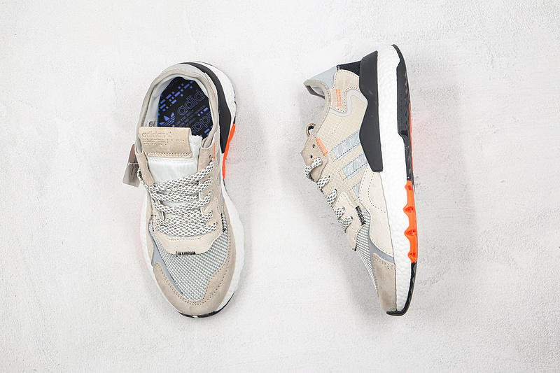 Nite Jogger Shoes Grey Two/Multi Solid Grey/Solar Orange 17