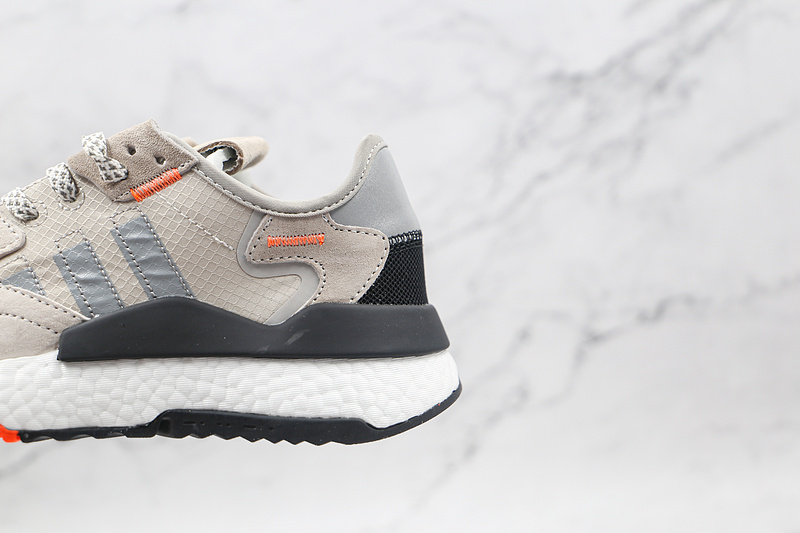 Nite Jogger Shoes Grey Two/Multi Solid Grey/Solar Orange 19