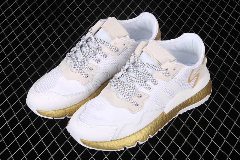 Nite Jogger Shoes Cloud White/Periwinkle/Gold Metallic 29