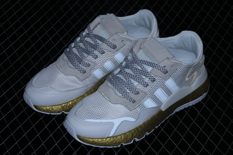 Nite Jogger Shoes Cloud White/Periwinkle/Gold Metallic 33