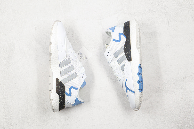 Nite Jogger 2019 Boost Shoes Cloud White/Grey/Blue 3