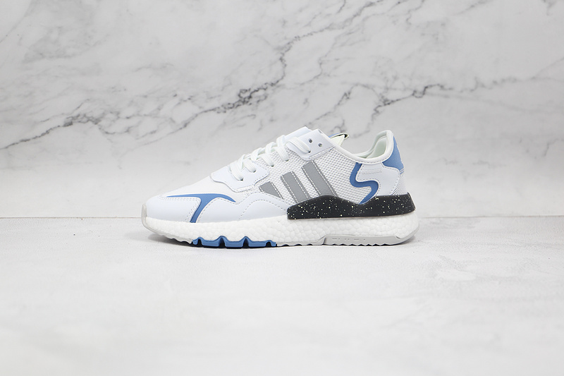 Nite Jogger 2019 Boost Shoes Cloud White/Grey/Blue 7