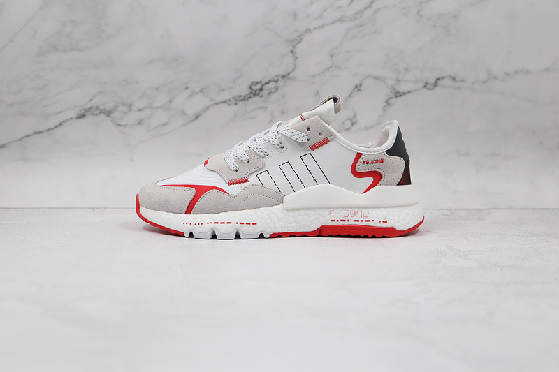 Nite Jogger 2019 Boost Shoes Cloud White/Light Grey/Red 11