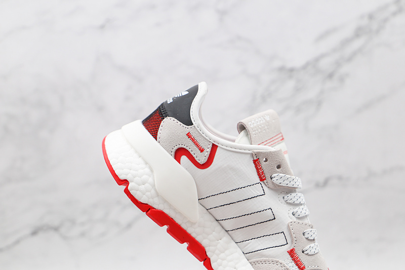 Nite Jogger 2019 Boost Shoes Cloud White/Light Grey/Red 15